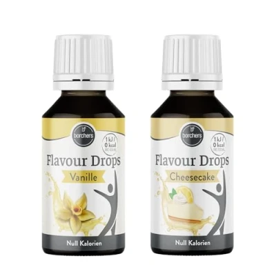 Abbildung von borchers Flavour Drops Vanille &amp; Käsekuchen 0 Kalorien Zum Kochen und Backen 2x 30ml
