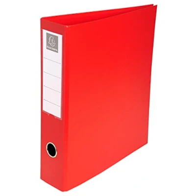 Abbildung von Exacompta 51745E Ringbuch (4 Ringe, Rücken 70mm, kaschierter Karton, PVC, DIN A4) 1 Stück rot