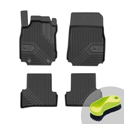 Abbildung von FROGUM No.77 Gummimatten Ganzjahresset von Auto Fußmatten Autofussmatten für Renault Modus 2004 2012 Langlebiges TPE Material