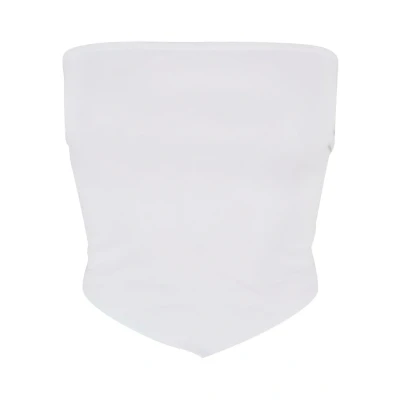 Abbildung von Urban Classics Knotted Bandeau Top, Damen, Größe: Medium, White
