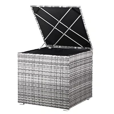 Abbildung von Casaria Auflagenbox (1 St), 318 L mit Deckel 75x75x70cm Wasserdicht Gasdruckfeder Garten