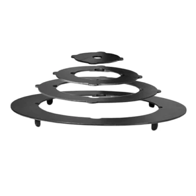 Abbildung von 4BIG.fun Feuerstelle Adapter Ringe Eintopfofen Uchag 39 cm Utschak Topf, (Herdplatte für Feuerkessel Kasan Adaptierung Kazan), 38 bis 42