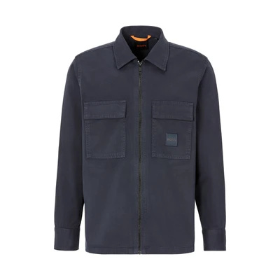 Abbildung von BOSS Lovel ZIP Jeansjacke, Herren, Größe: Medium, Dark blue