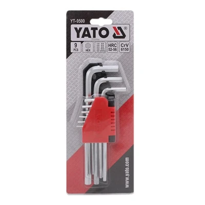 Abbildung von YATO YT 0500 Winkelschraubendrehersatz Chrom Vanadium Stahl 9