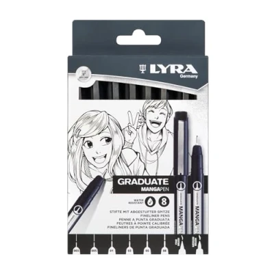 Abbildung von LYRA MANGAPEN (Fineliner Stift) 8 Stück