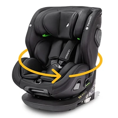 Abbildung von Osann Flame360 i Size Kinderautositz Reboarder (40 150 cm) All Black