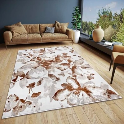 Abbildung von HANSE Home Teppich &quot;Floral&quot;, rechteckig, strapazierfähig, pflegeleicht, robust, glänzend