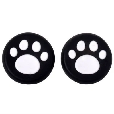 Abbildung von Analoges Silikon Daumengriff, Kappe, Joystick, Thumbsticks, Abdeckung für PS4, PS3, Xbox One, 360, PS2, Game Controller (weiß)