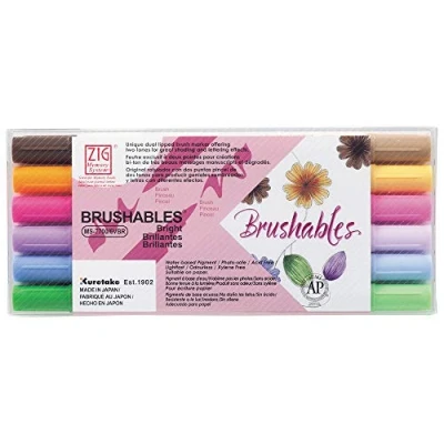 Abbildung von Zig Brushables Bright 6 colors set