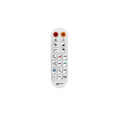 Abbildung von Geemarc TV Photo100 Universalfernbedienung mit 10 anpassbaren Fotospeichertasten Computer für die Initialisierung erforderlich Funktioniert als Infrarot Fernbedienung