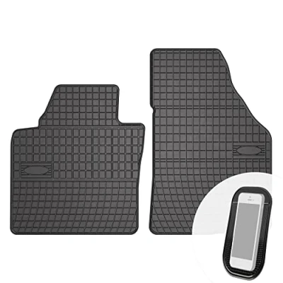 Abbildung von moto MOLTICO Gummimatten Auto, 2 teiliges Set, Allwetter Gummi Fußmatten, Antirutsch &amp; Wasserfest Autoteppiche passend für VW Caddy Touran ab 2003