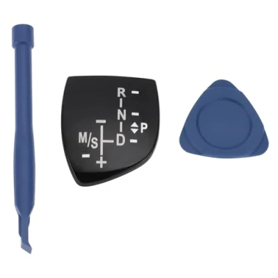 Abbildung von YINETTECH Auto Schaltknauf Aufkleber Panel Abdeckung Ersatzteil Innenraum Kompatibel mit BMW 1 2 3 4 5 7 Series X3 X4 X5 X6, Kurz
