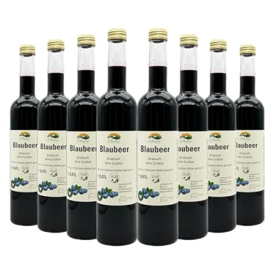 Abbildung von BLEICHHOF® Blaubeersaft Direktsaft, vegan (8x0,47l)