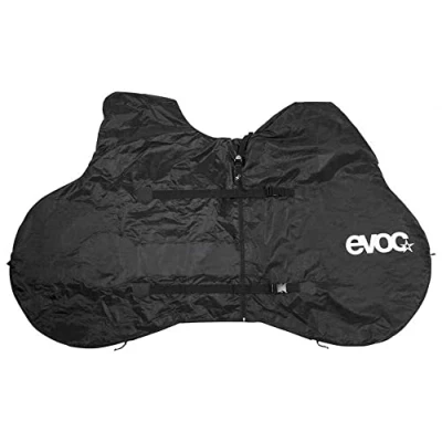 Abbildung von EVOC Bike RACK COVER ROAD, robuste Fahrradplane (handliche Radabdeckung, leichte E Schutzhülle, ideale Fahrradabdeckung, Maße: 54 x 188 118 cm, Gewicht: 1100 g), Black