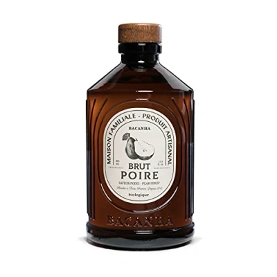 Abbildung von Bacanha Sirop Brut de Poire Bio 400 ml Birnen Sirup aus Frankreich mit Rohrzucker