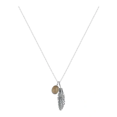 Abbildung von Kuzzoi Feather Halskette, Herren, Größe: 60, Silber