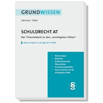 Abbildung von 10400 Skript Grundwissen Zivilrecht Schuldrecht AT: Der Theorieband zu &quot;Die 55 wichtigsten Fälle AT&quot;: den Fällen (Skripten)