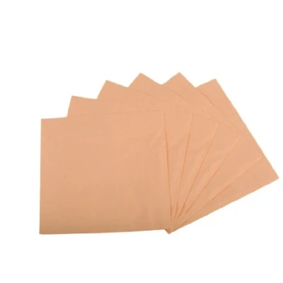 Abbildung von Funny Zelltuchservietten 40 x cm, 1/4 Falz, 3 lagig, apricot 4er Pack (4 250 Stück)
