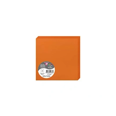 Abbildung von Clairefontaine 21886C Packung (mit 25 Doppelkarten Pollen, Gefaltet, 135 x mm) 210g, kapuzinerrot