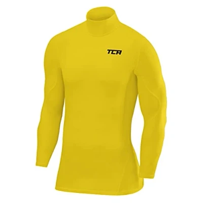 Abbildung von TCA Herren SuperThermal Baselayer Langarmshirt, Kompressionshirt mit Stehkragen Gelb, S