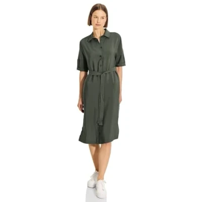 Abbildung von CECIL Damen B144019 Musselin Midikleid, cool Khaki, Large