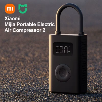 Abbildung von Neuer xiaomi mijia tragbarer Luft kompressor 2/2d/2pro, Luftpumpe 2, intelligenter digitaler Reifendruck erkennungs füller für Auto fahrräder