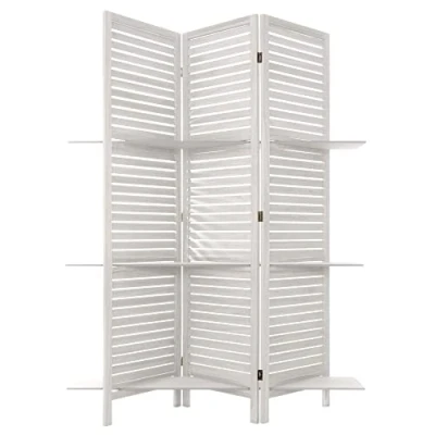 Abbildung von Atmosphera Paravent 3 Regale Weiß H 170 cm
