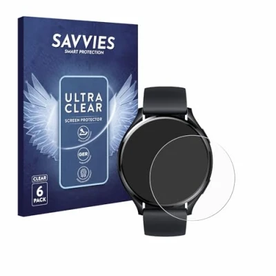 Abbildung von Savvies 6 Stück Schutzfolie für Xiaomi Watch 2 Displayschutz Folie Ultra Transparent