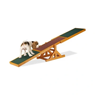 Abbildung von relaxdays Agility Wippe Dog Wippe, Holz