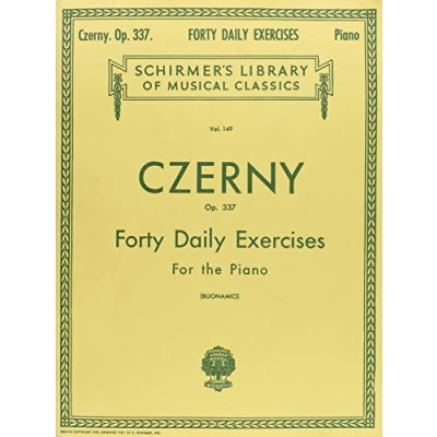 Abbildung von Czerny 40 Daily Exercises, Op. 337: Schirmer Library of Classics Volume 149 Piano Technique