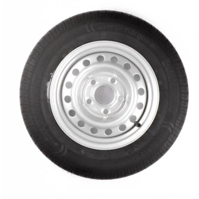 Abbildung von Komplettrad 165/70R13 Reifen + Felge (Lochkreis 5x112) 437 kg Nabendurchmesser 67 mm Kargotrail Anhängershop