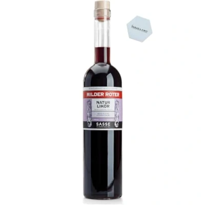 Abbildung von Sasse Milder Roter Bio Naturlikör 17% vol. 700 ml Natürlicher Heidelbeerlikör
