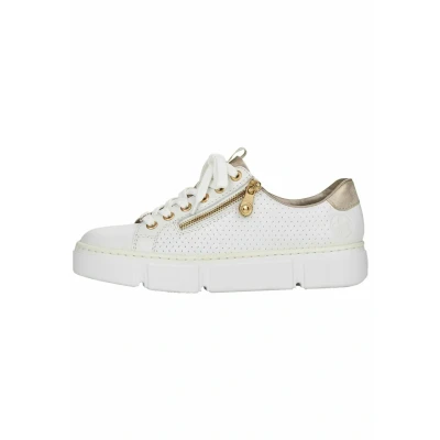 Abbildung von Rieker Sneaker low hartweiss/muschel, Damen, Größe: 36, Hartweiss/muschel Schuhe
