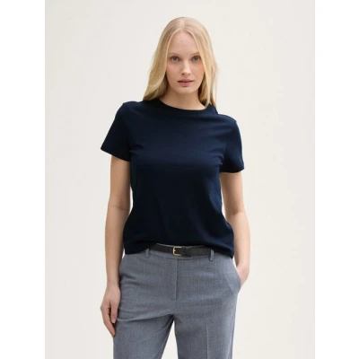Abbildung von TOM Tailor Rundhalsausschnitt Tshirt basic, Damen, Größe: Small, Sky captain blue