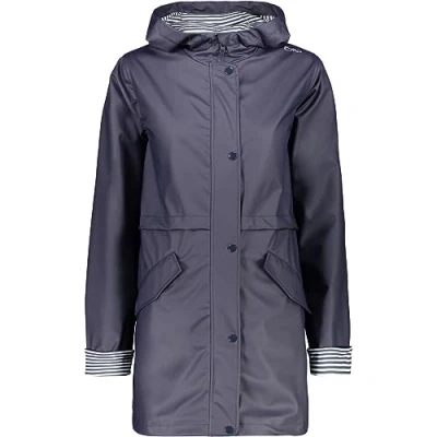 Abbildung von CMP Damen Damenjacke Mit Fester Kapuze Jacke, Schwarz Blau, 48 EU