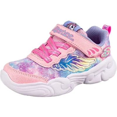 Abbildung von Skechers Jungen Mädchen Unicorn Storm Sneaker, Pink/Lavender Mesh, 21 EU
