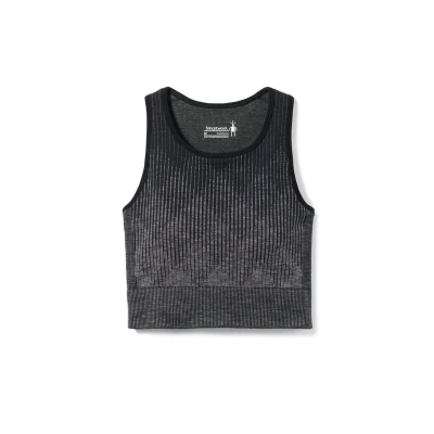 Abbildung von Smartwool Intraknit Sportbh mit mittlerer Stützkraft, Damen, Größe: Small, Black heather