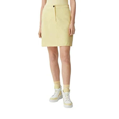 Abbildung von comma casual identity Minirock, Damen, Größe: 40, Helles zitrone
