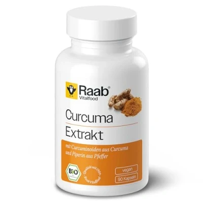 Abbildung von Raab Vitalfood Curcuma Extrakt Kapseln Bio 90 St