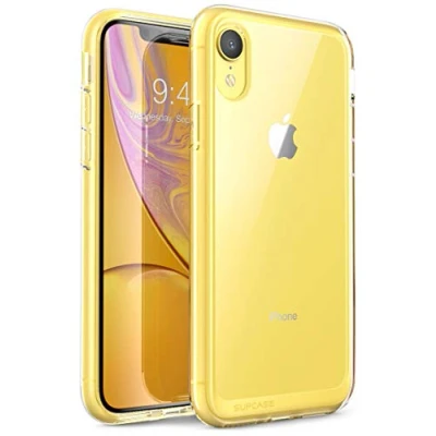Abbildung von SupCase iPhone XR Hülle Hybrid Handyhülle Premium Case Transparent Schutzhülle Backcover [Unicorn Beetle Style] für (6.1 Zoll) 2018 (Transparent)