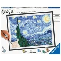 Abbildung von Ravensburger Malen nach Zahlen CreArt, ART Collection, Starry Night (Van Gogh), Made in Europe, FSC® schützt Wald weltweit