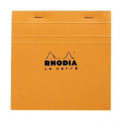 Abbildung von Rhodia 148200C Notizblock Le Carré (kariert, quadratisch, 148 x mm, 80 Blatt) 1 Stück orange