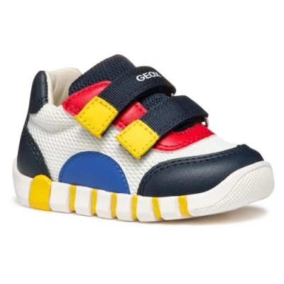 Abbildung von Geox B Iupidoo Lauflernschuh für Kinder, Größe: 21, White navy Schuhe