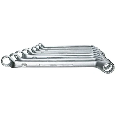 Abbildung von GEDORE 2 8 Doppel Ringschlüsselsatz Chrom Vanadium Stahl