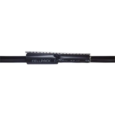 Abbildung von Cellpack Warmschrumpf Manschette SRMAHV 28 10/250 sw 10mm, L=250mm Reparaturmanschette 4010311002002