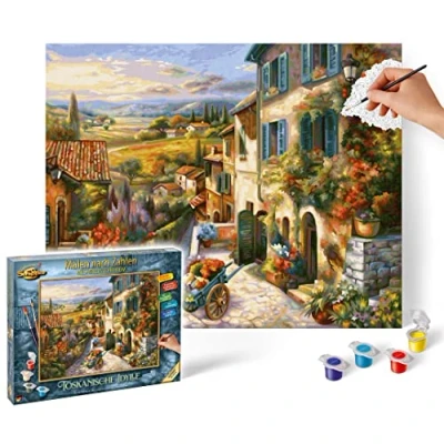 Abbildung von Schipper Malen nach Zahlen Master Class 40x50cm Toskanische Idylle 609130879