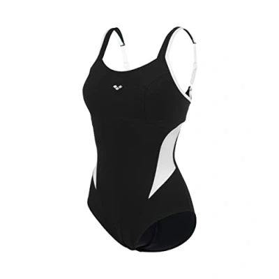 Abbildung von arena Makimurax Low R Einteiliger Badeanzug Damen C Cup, Bodylift Shaping Badeanzug, Power Mesh Technologie, Chlorbeständiges Sensitive Fabrics Gewebe