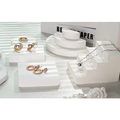 Abbildung von GISELA D Fotografie Requisiten Treppenwürfel Putz Produkt Posing Solide Blöcke für Schmuck Kosmetik Schießen Zubehör Modellierung Dekoration (fünf)