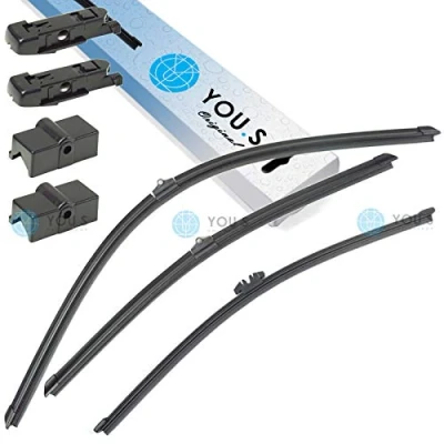 Abbildung von YOU.S SCHEIBENWISCHER SET VORNE + HINTEN 645 475 350 mm (3 Stück)