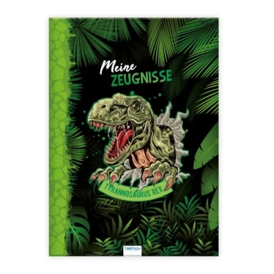 Abbildung von Trötsch Zeugnismappe A4 wattiert Dino: Geschenkidee zum Schulstart Einschulung Geschenk (Dinosaurierwelt: Alles rund um die Dinos)